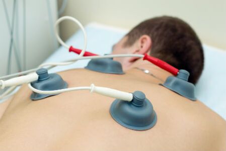 Elektrotherapie mit zervikaler Osteochondose